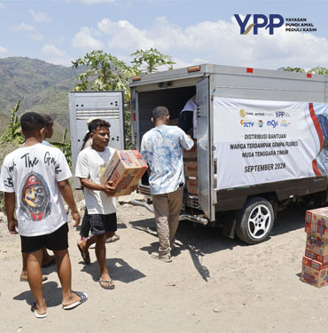 YPP Emtek Media Jangkau Manggarai Timur Salurkan Bantuan Gempa maybrat dan Layanan Psikososial Anak